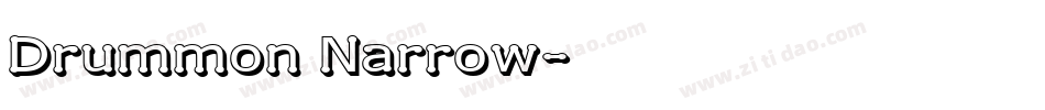 Drummon Narrow字体转换